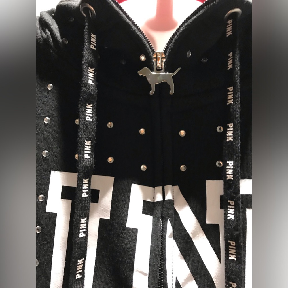 Vs pink victorias secret pink bling hoodie - Picture 2 of 5
